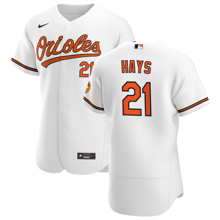 Baltimore Orioles #21 Austin Hays Men Nike White Home 2020 Authentic Player MLB Jersey->baltimore orioles->MLB Jersey
